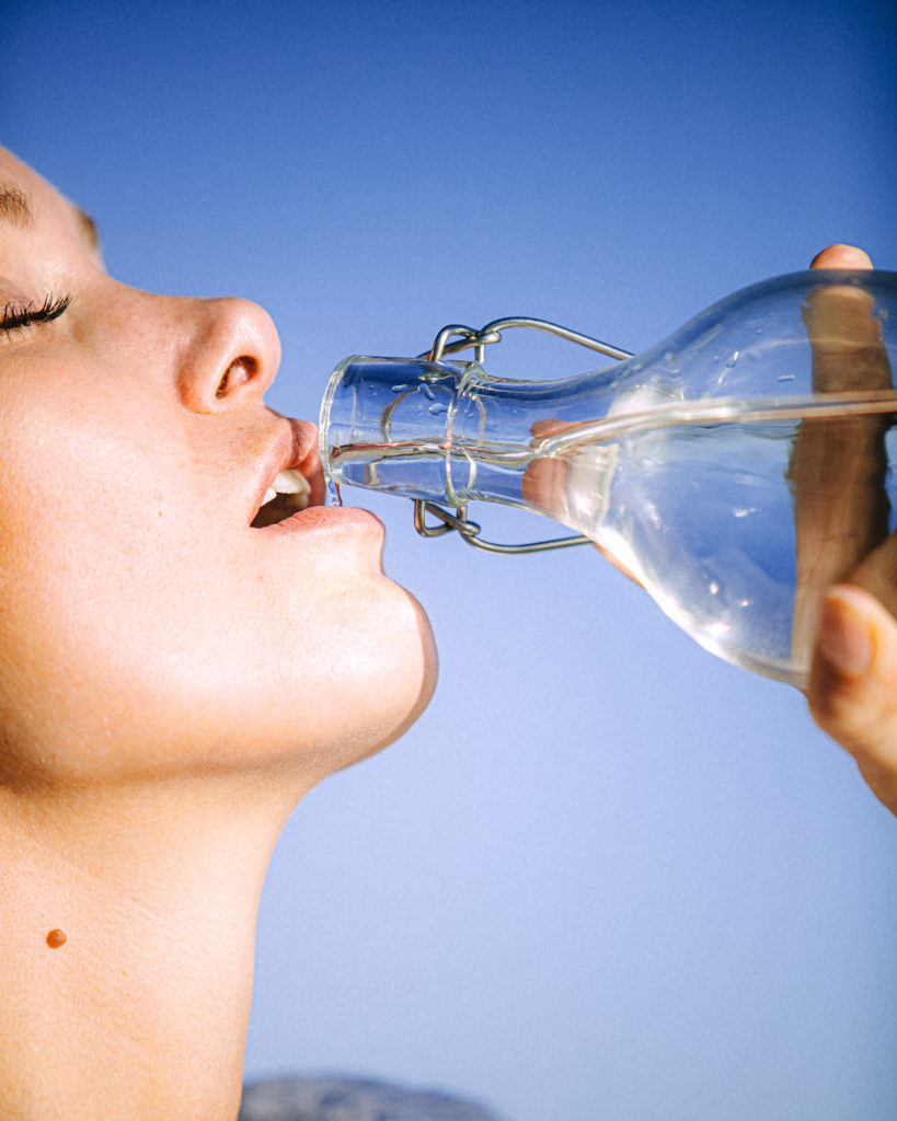 drink water to lips naturally pink 
