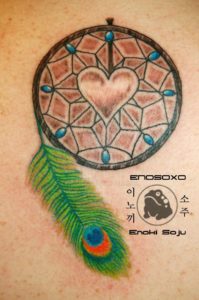 traditional Design dreamcatcher tattoo