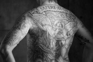 black and grey tattoo