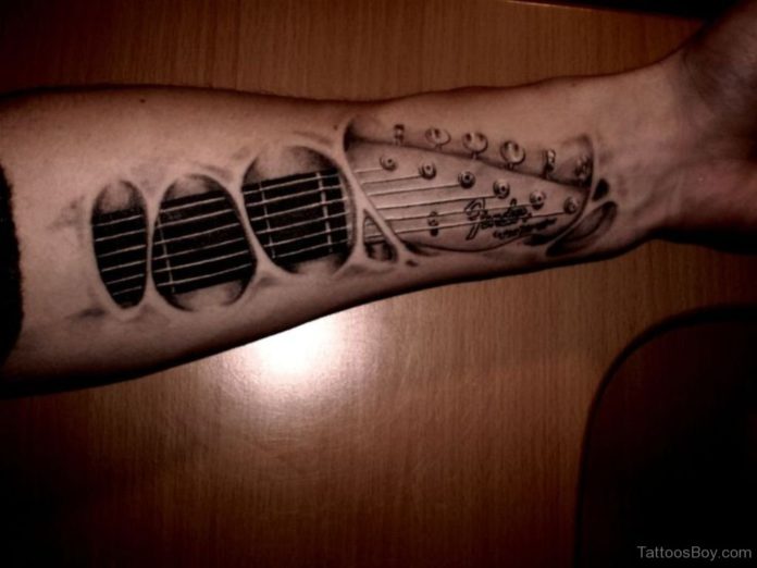 music tattoo