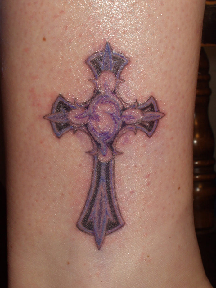 small cross tattoos