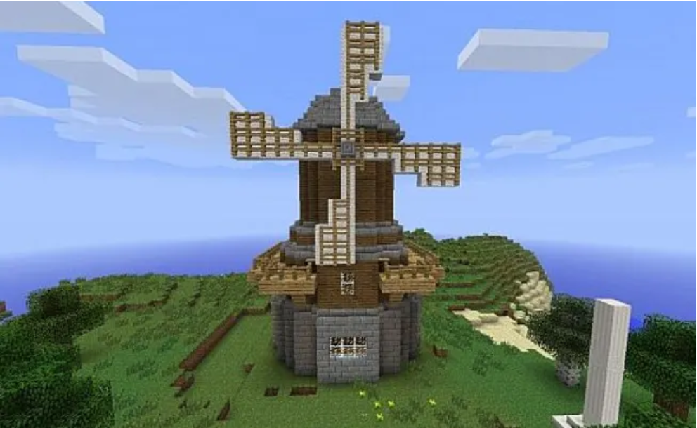 classic minecraft windmill