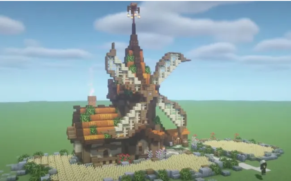  minecraft windmill house