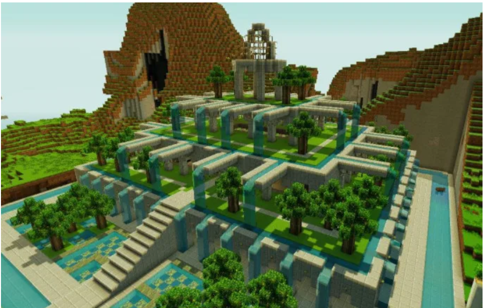 Hanging Minecraft Garden Ideas 