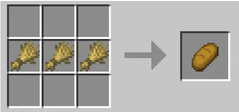 bread Minecraft recipes 