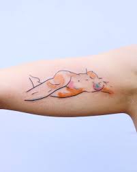 colorful naked women tattoo