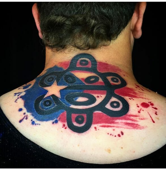 Puerto Rico Shoulder Tattoo