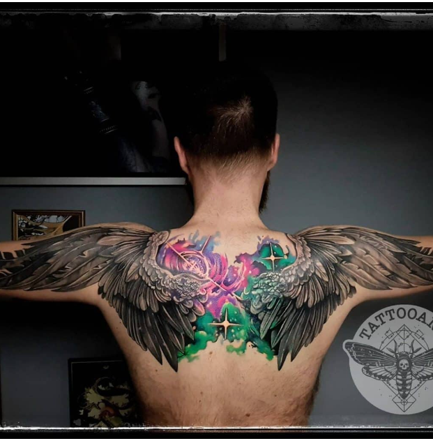 Shoulder Wing Tattoos cover up