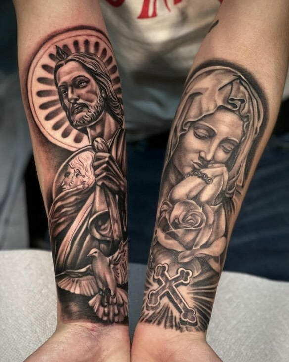 Virgin Mary Tattoo by robm8686 on DeviantArt