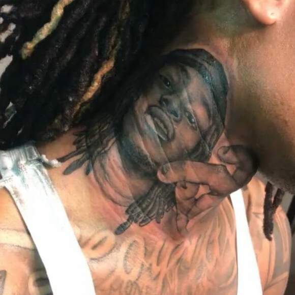 KING VON NECK TATTOO