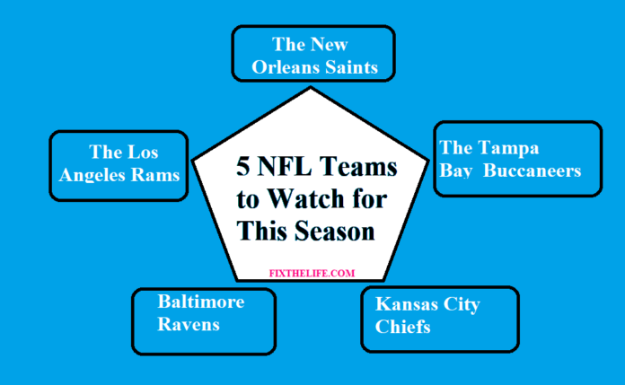 5 NFL TEAMS TO WATCH FOR THIS SEASON