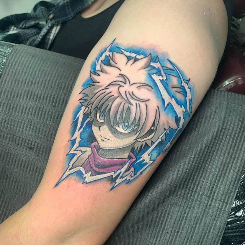 Blue Phantom Troupe Arm Tattoo Design