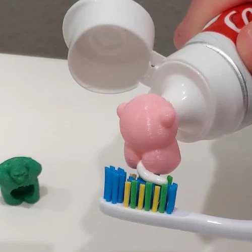 Kirby Pooping Toothpaste Topper cap
