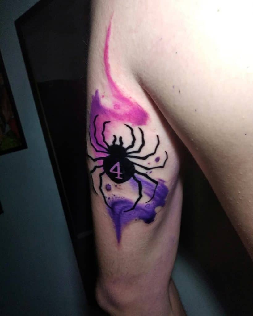 Watercolor phantom Troupe Spider Tattoo No. 4