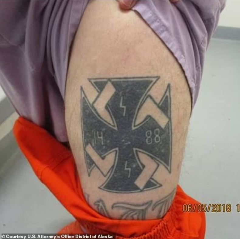 1488 GANG TATTOO ON ARM
