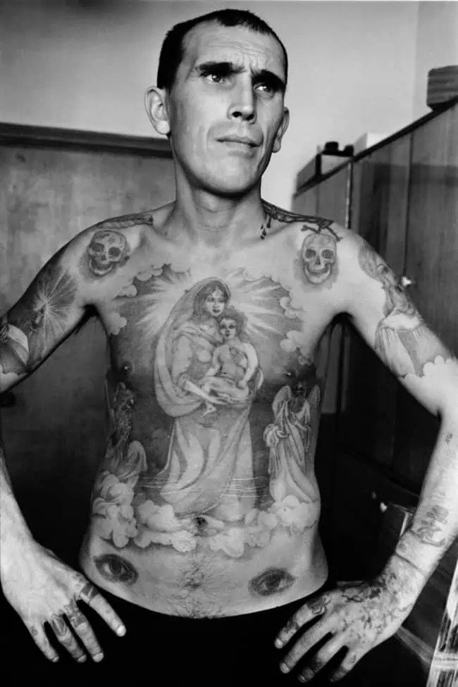 Mother mary gang tattoo for chest