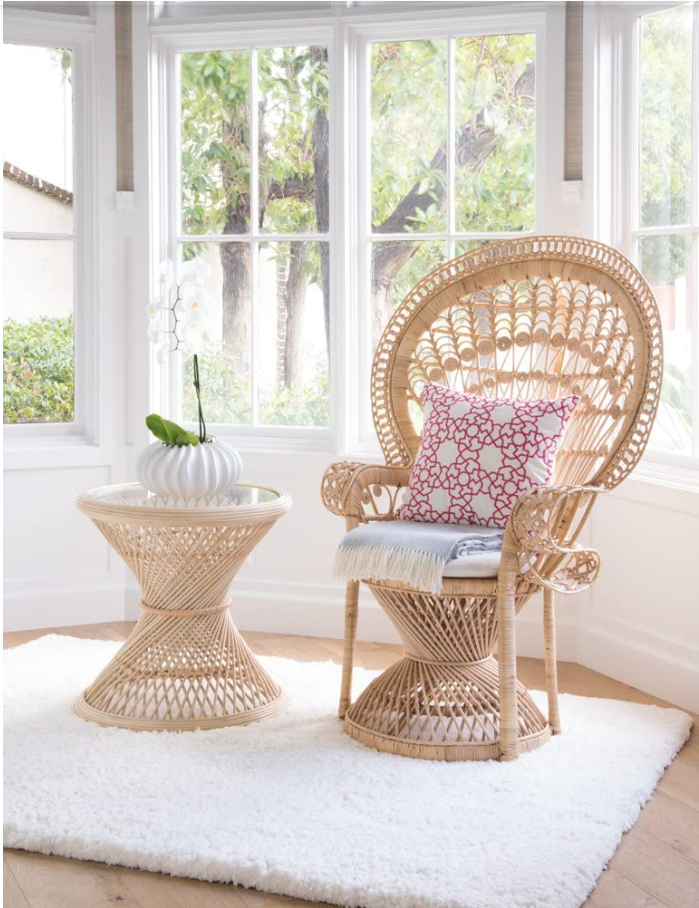 Kouboo Natural Rattan Peacock Chair