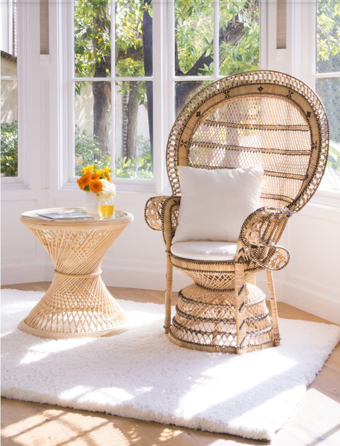 Kouboo Retro Peacock Chair in Rattan 