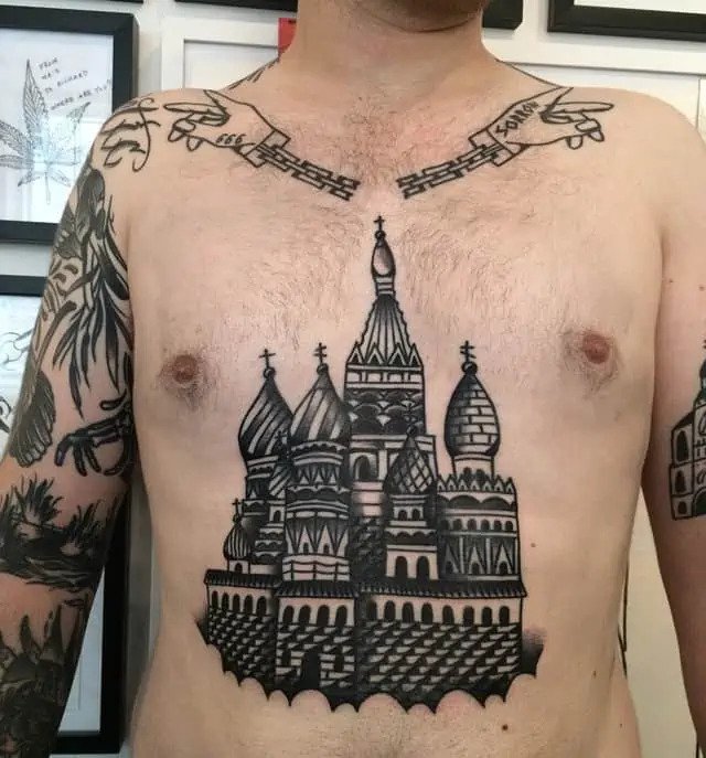 church chest gang tattoo