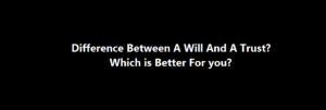 difference between will and trust