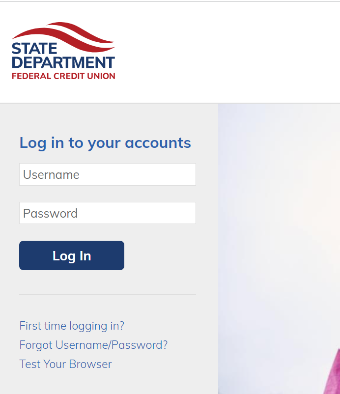 SDDFCU Login page