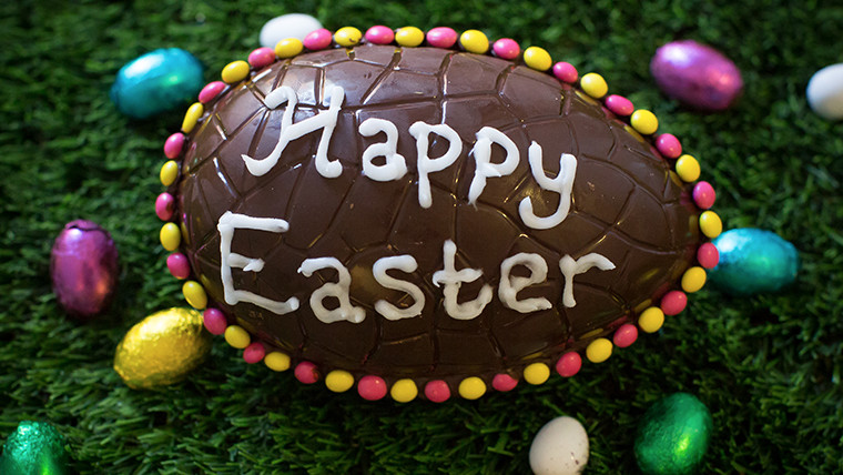 Happy Easter 2023 chocolate egg
