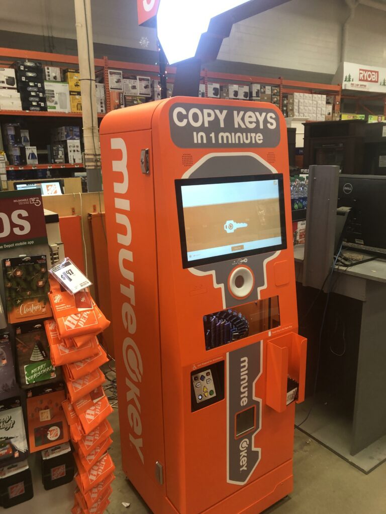 Home Depot key copy machine