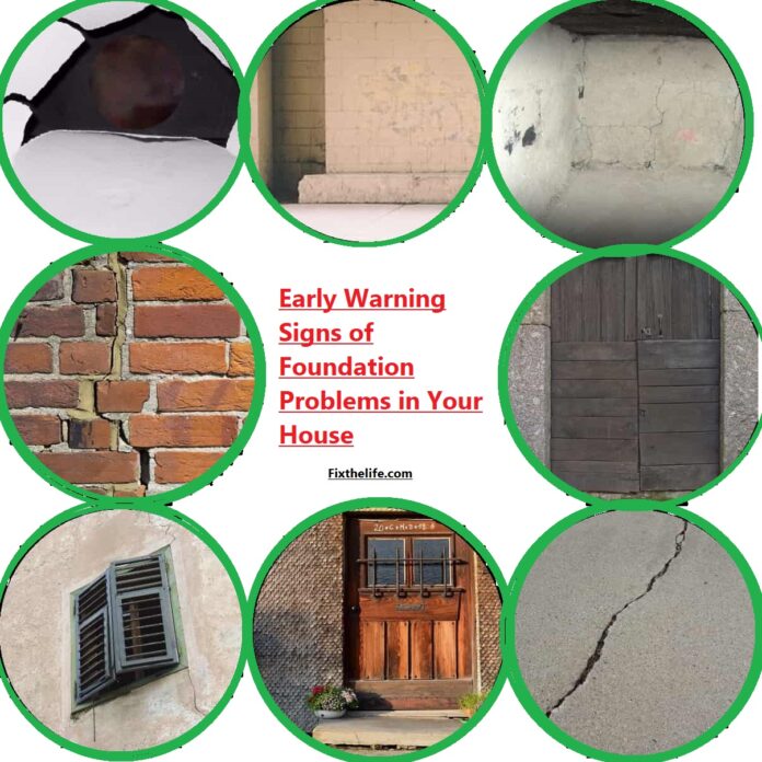 Signs of foundation issues