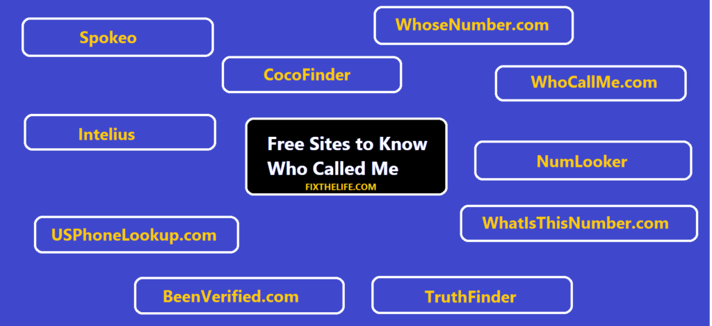 Sites to Know Who Called Me From This Phone Number