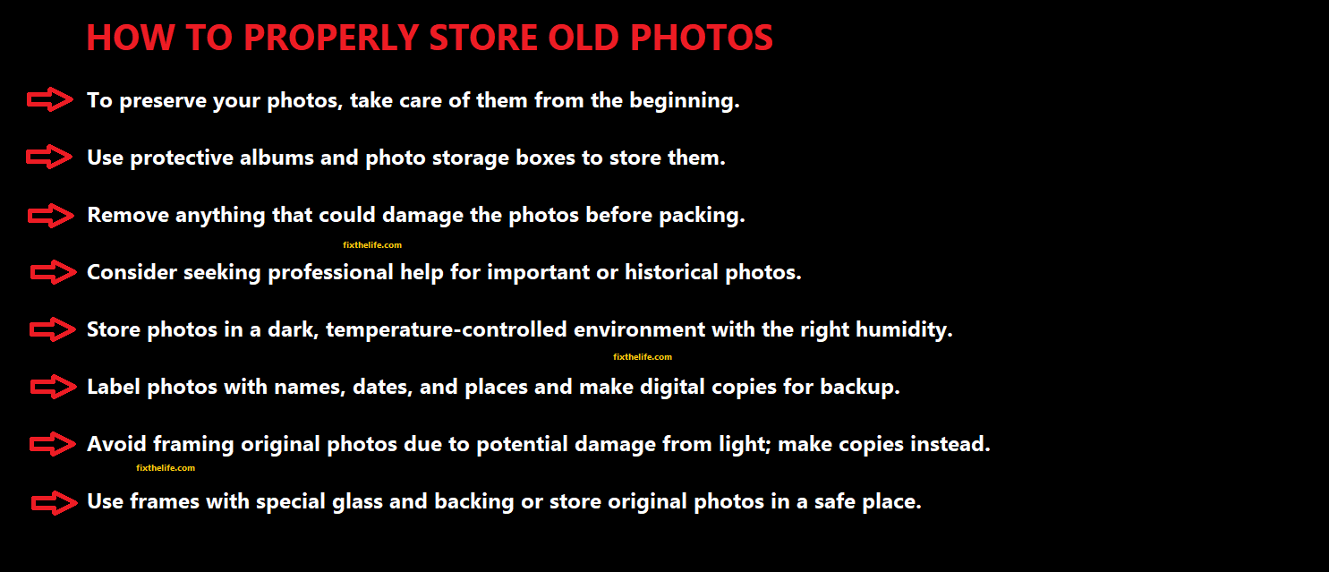 How to Properly Store Vintage, Really Old Photos fixthelife