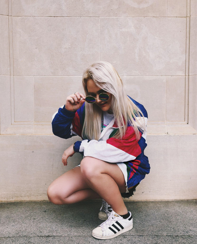 girl wearing Patriotic Color clothes