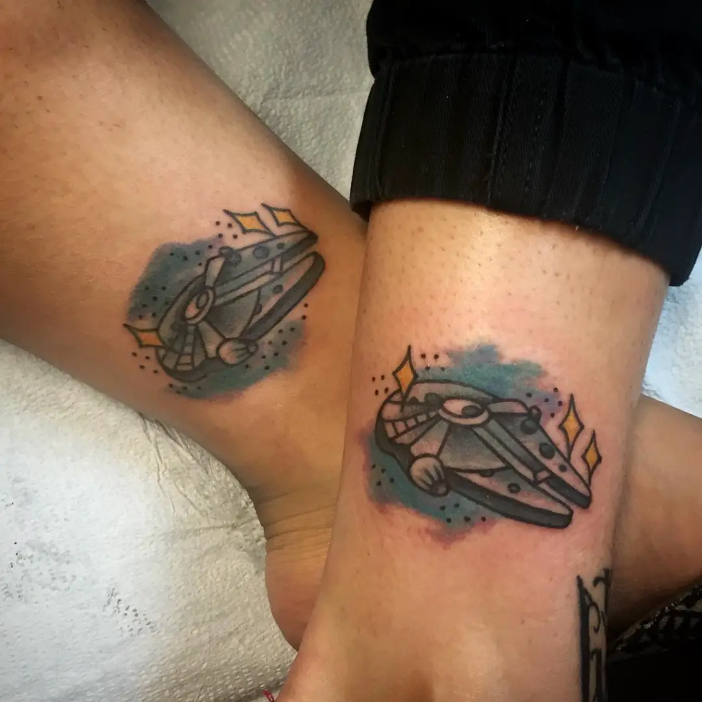 Star Wars Matching Father Daughter Tattoos