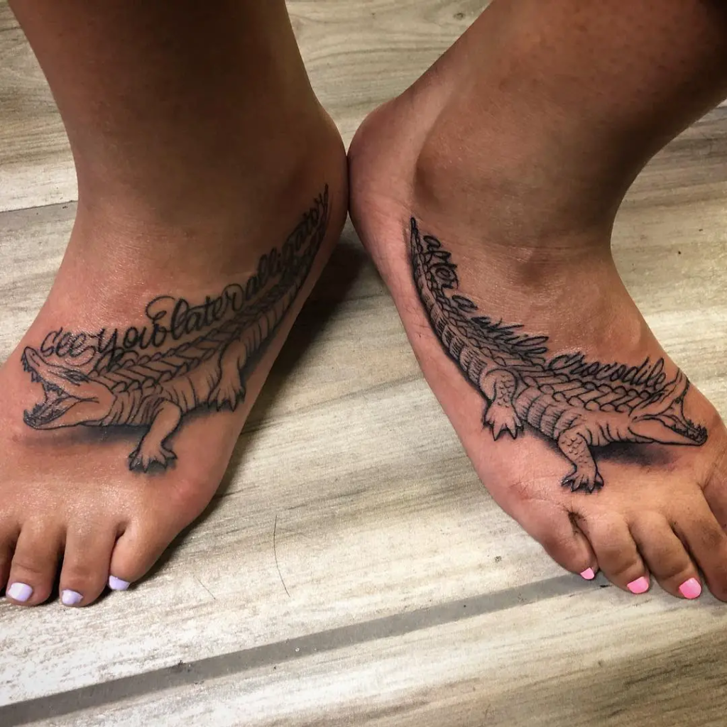 Reptile Father Daughter Tattoos