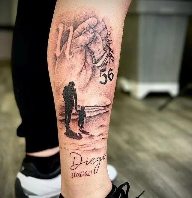 A Note From Dad Tattoo Design