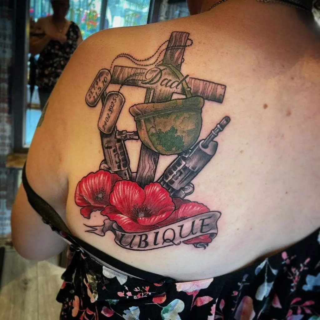 Military Dad Memorial Tattoos