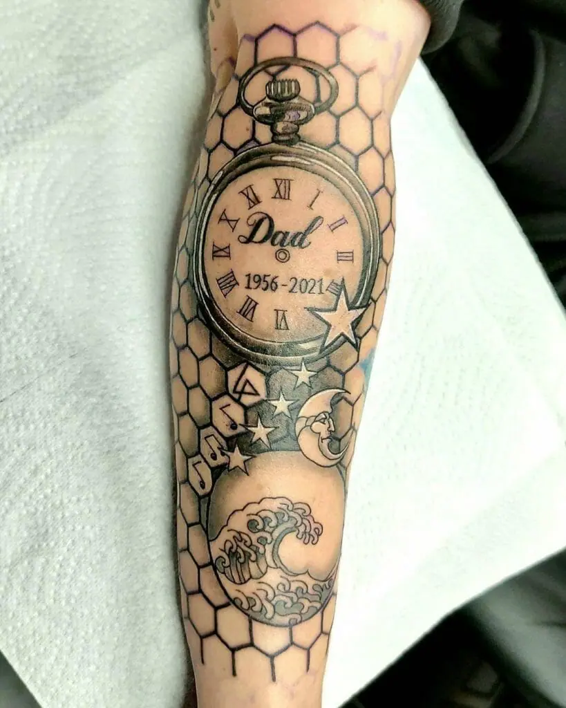 Circular Saw Blade Tattoo Design