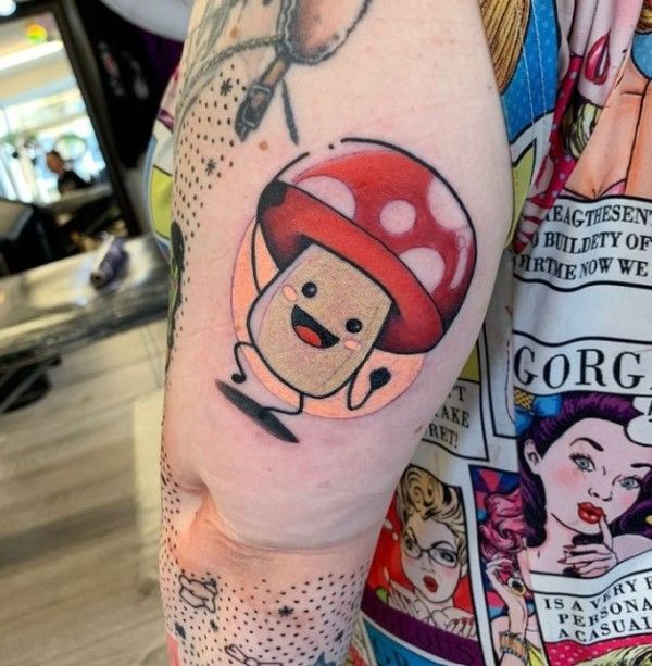 mushroom tattoo