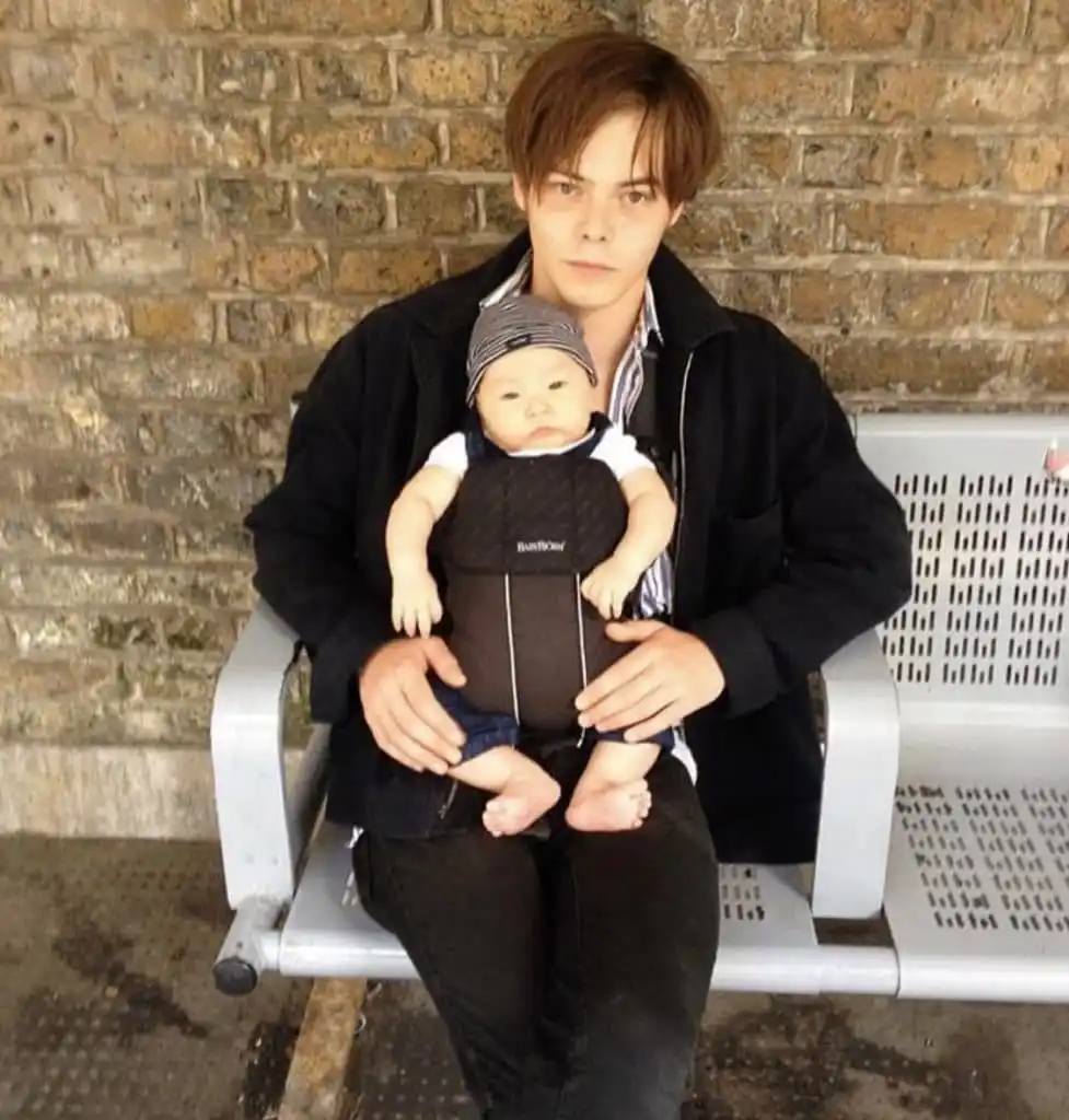 Archie Heaton with his Father Charlie Heaton
