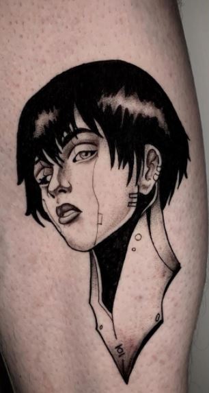 Black and Grey Cyberpunk Tattoos