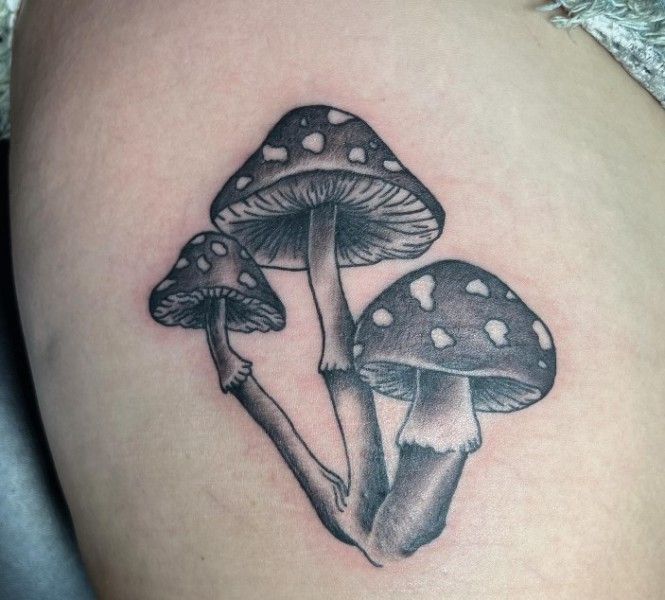 mushroom tattoo