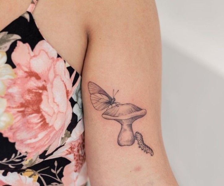 mushroom tattoo
