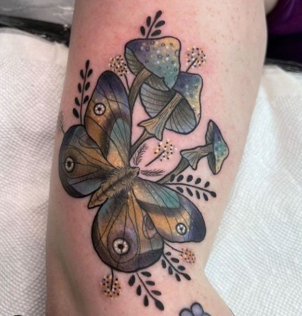 mushroom tattoo
