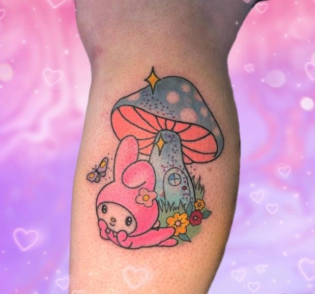 mushroom tattoo