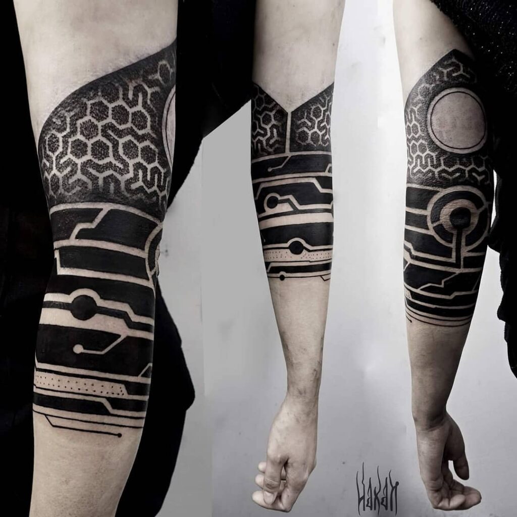 Circuit Cyberpunk Tattoo Ideas, 