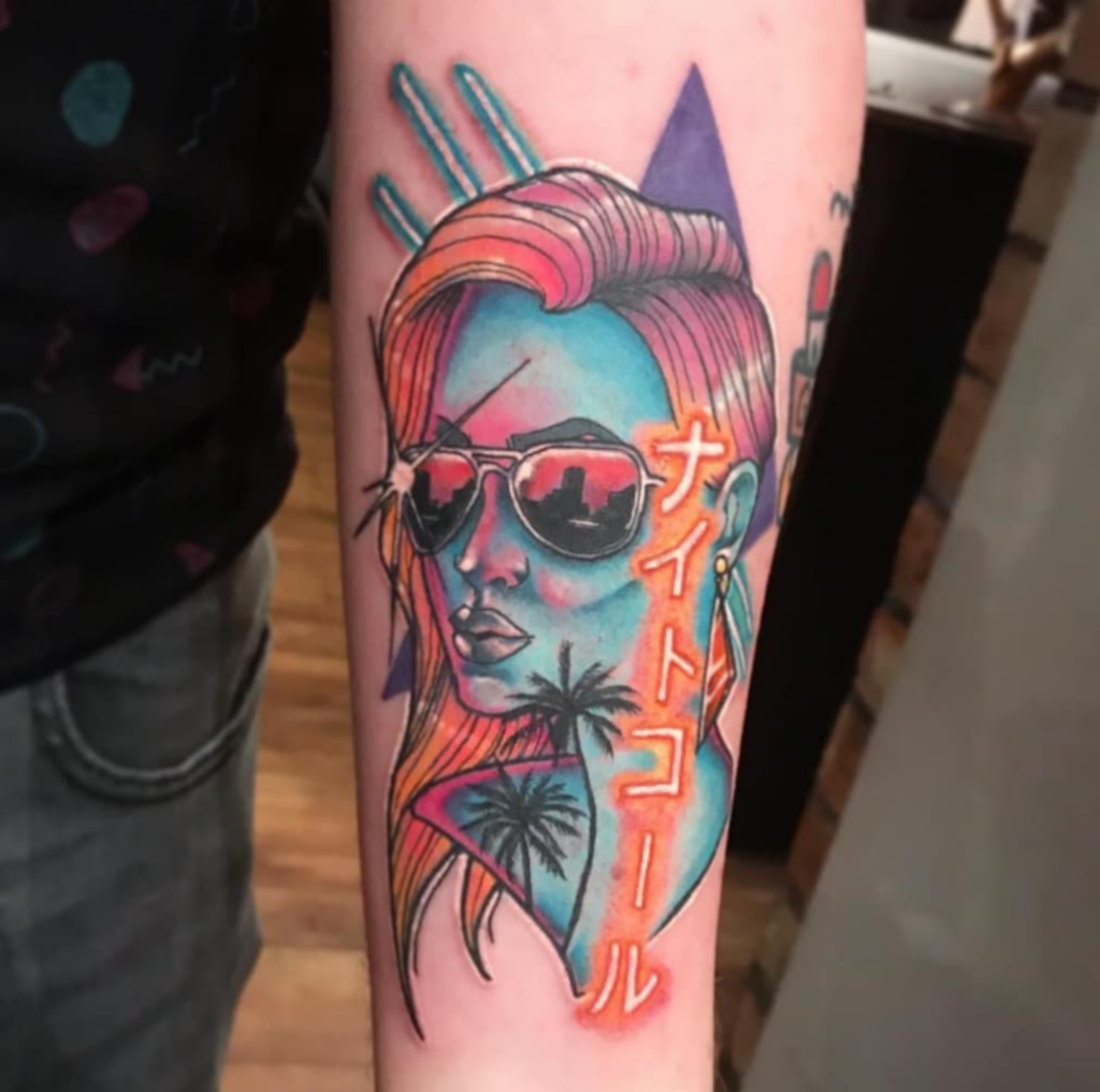 Cyberpunk tattoo ideas Pop Art