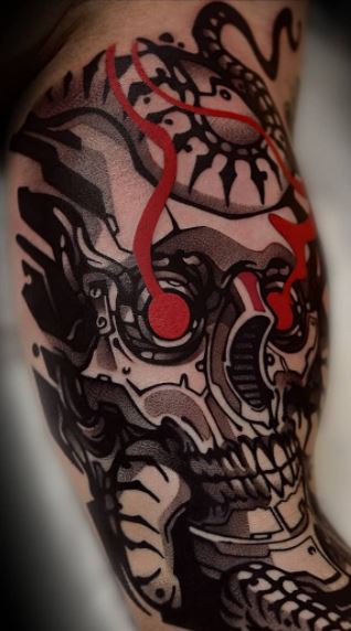 Cyborgs & Androids Cyberpunk Tattoo ideas