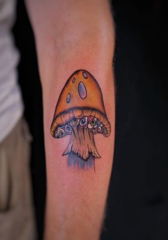 mushroom tattoo