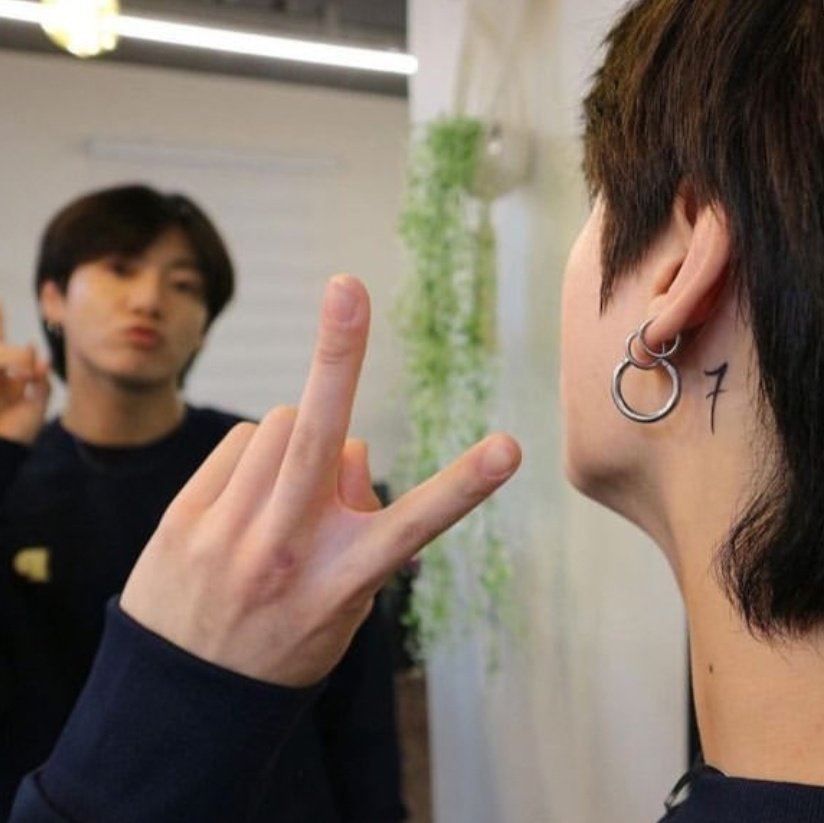 Jungkook Tattoo Letter 7