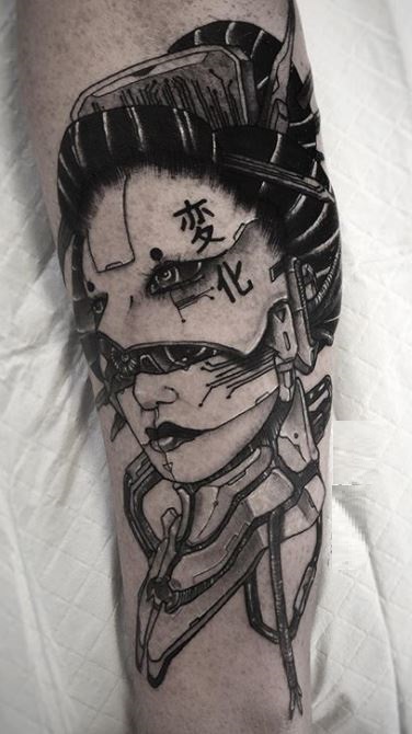 Japanese Cyberpunk Tattoo Ideas