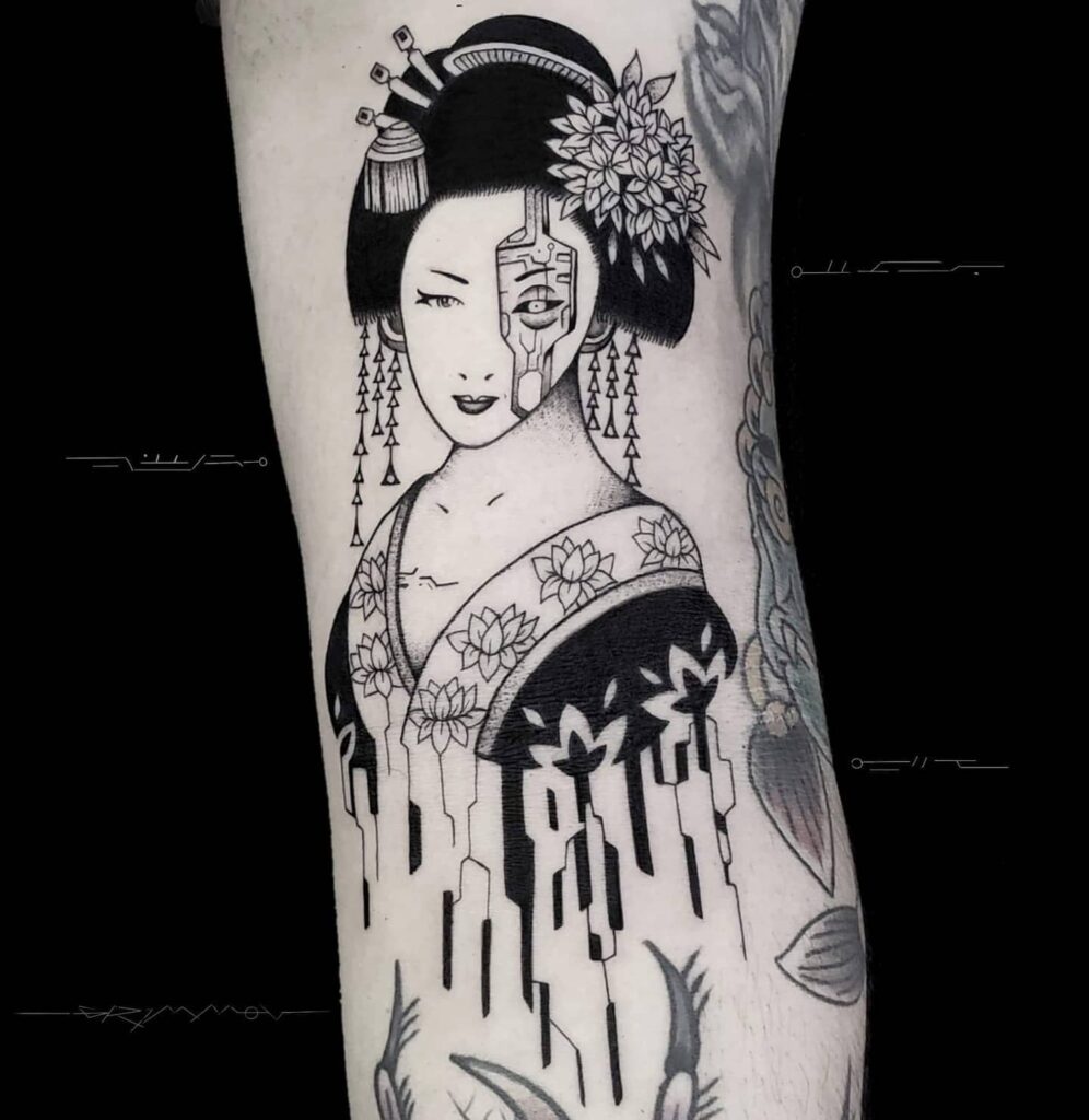 Japanese Cyberpunk Tattoo Ideas